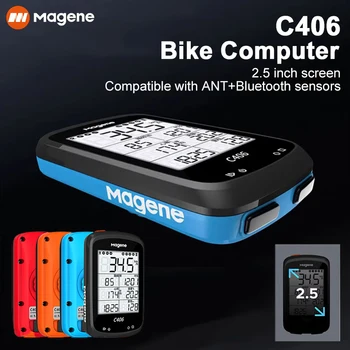 Magene C406 Požičovňa Počítač, Bluetooth Bicykli Rýchlomer s GPS Bicykli, Podpora Viacerých Zobrazenie Dát Cestnej MTB Bike Príslušenstvo
