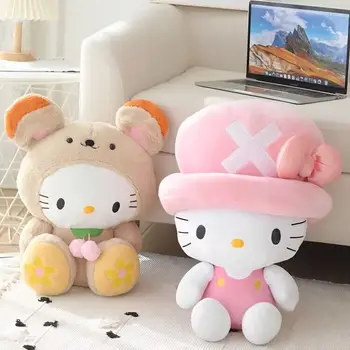 Sanrio Hello Kitty Plyšové Hračky Kawali Kuromi Moje Melódie Cinnamoroll Mäkké Anime Plnené Bábika KT Hračky Dievča Deti Vianočný Darček