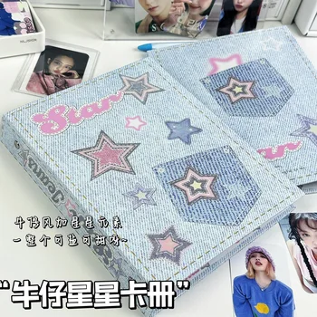 Kawaii Star A5 Binder Photocard Držiteľ Zbierať Knihy Kpop Idol fotoalbum Photocards Album pre Fotografie Školy Grafické efekty