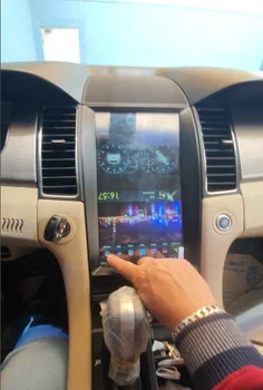 6+128GB PX6 Android12 Tesla Obrazovke Auta GPS Navigácie Pre Ford Taurus Rokov 2011-2016 Multimediálny Prehrávač Stereo Hlava Jednotky DSP Carplay