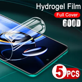 5 KS Hydrogel Film Pre Xiao Redmi Poznámka 11se 11T Pro Plus 11 11E 11T 11S 5G Obrazovke Gél Chránič Redmy Note11T Nie Bezpečnostné Sklo