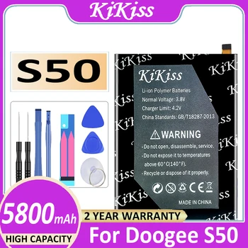 Pôvodné KiKiss Batérie S 50 5800mAh pre Doogee S50 batérie Batérie