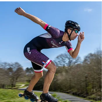 Pánske Letné Inline Speed Skating Triatlon Racing bicykli, Kolieskových Korčuliach Jersey Maillot Ciclismo 2023 Nové