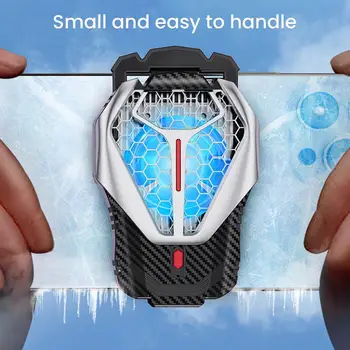 Výkonný Chladič Dual Režimy Mobilný Telefón Chladnejšie Klip s Rgb Svetlo Nízka Hlučnosť Rýchle Herné Príslušenstvo Mobilného Telefónu Ventilátor