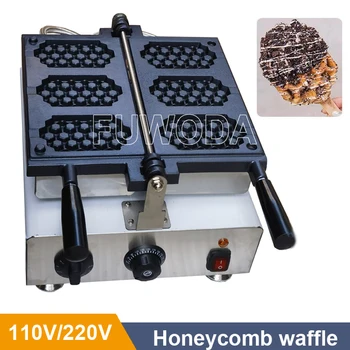 Komerčné Kuchyne Honeycomb Stebėtų Žehlička 3 Oblátky Na Palicu Stebėtų Maker Stroj 110V 220V