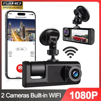 1080P Auta Dvr WIFI Dash Cam pre Autá Kamera pre Vozidla Video Rekordér Predné Vnútri Fotoaparátu Dashcam Black Box Auto Accsesories