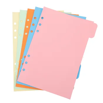 Vložte Papier Delič 6 - Otvory Papier Delič A5 Binder, Priehradky na Karty Notebook Vestník