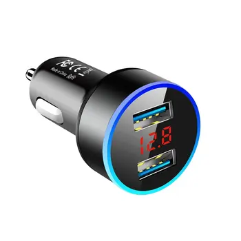 3.1 Duálny USB Nabíjačka do Auta S LED Displej Univerzálny Mobilný Telefón, Auto Nabíjačky, Rýchle Nabíjanie Adaptér
