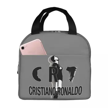 Cristiano Ronaldo Cr7 Obed Tašky Izolované Bento Box Obed Tote Resuable Piknik Tašky Chladnejšie Termálna Taška pre Ženy, Dievča Práce