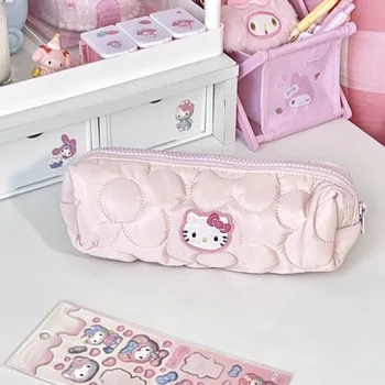 2023 Nové Sanrio Super Roztomilý Pero Hello Kitty Taška Študent Skladovanie Papiernictvo Taška Ružová Veľkokapacitný Úložný Vak Darček Veľkoobchod