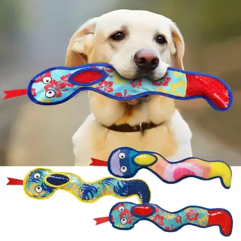 Pes Žuť Hračka TPR Bite-odolný Pet Zvukové Hračky Cartoon Had Tvar Šteňa Psa Molekulová Zvukové Hračky accesorios para perros