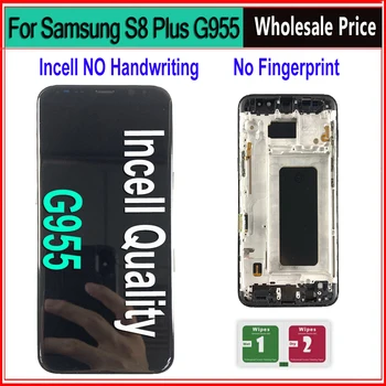Nové Incell Displej Pre Samsung Galaxy S8 Plus G955 G955F Displej LCD Dotykový Displej Opravu, Náhradné diely LCD S Rámom