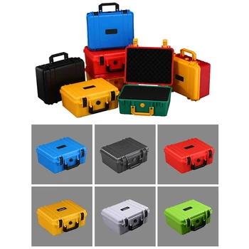 ToolBox Plastové Bezpečnostné Kamery Zariadenia Nástroj Prípade Ruke Nosiť Nástroj Prípade Taška Úložný Box odolný proti Nárazu Nástroj Prípade, W/Pena