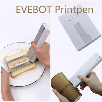 Evebot PrintPen Potravín Tlačiareň Chlieb Macaron Kávy Prenosný Mini Vreckový Farebných Atramentových zásobníkov Karty Tetovanie DIY Tlač