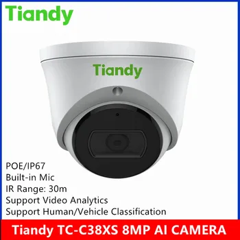 Tiandy značky TC-C38XS s AI Funkcia 8MP POE vstavaný MIKROFÓN IP67 hviezdne svetlo IČ 30meter dome ip Kamery