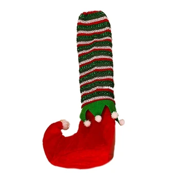 Christmas Elf Prekladané Tabuľka Krytov Nôh Stoličky Nohy Kryt Pridať Slávnostné nové