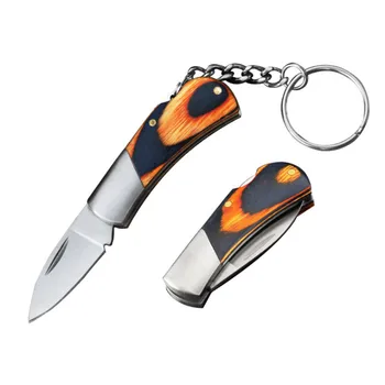 Mini Pocket Multi Čepeľ Násobne Krúžok Na Kľúče Z Nehrdzavejúcej Ocele Rozbalenie Prenosné Vonkajšie Tábor Nôž Keychain Škrabka Prežiť Auta Gadget