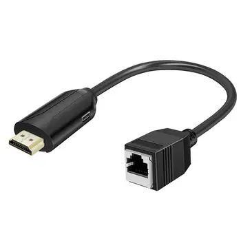 LAN Kábel Kompaktný Extender Lossless Stabilný Signál kompatibilný s HDMI na RJ45 Ethernet Rozšírenie Adaptér pre Príslušenstvo k Počítačom