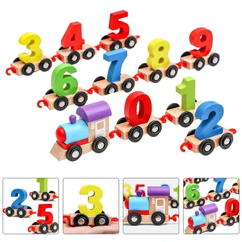 Stavebným Hračka Drevené Hračky Číslo Montáž Bloky Drevené Hračky Pre Deti Raného Deti Farebné