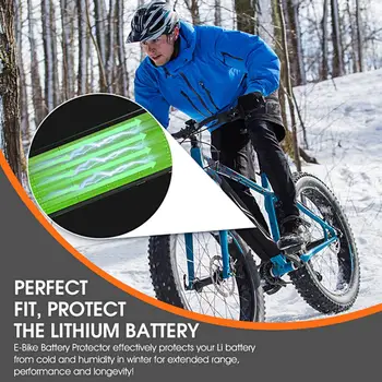 Pohodlné Čierne Klince Batérie Taška Umývateľný Nerozbitného Ochrana Rámu Pokrytie E-Bike Batérie Prípade Batéria Protector