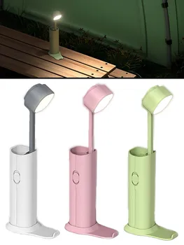 Kreatívne Mini Stôl Lampy Ochrana Očí USB Nabíjateľná Baterka LED Nočné Svetlo Tri Pozície Stmievanie Tabuľka Spálňa Lampa